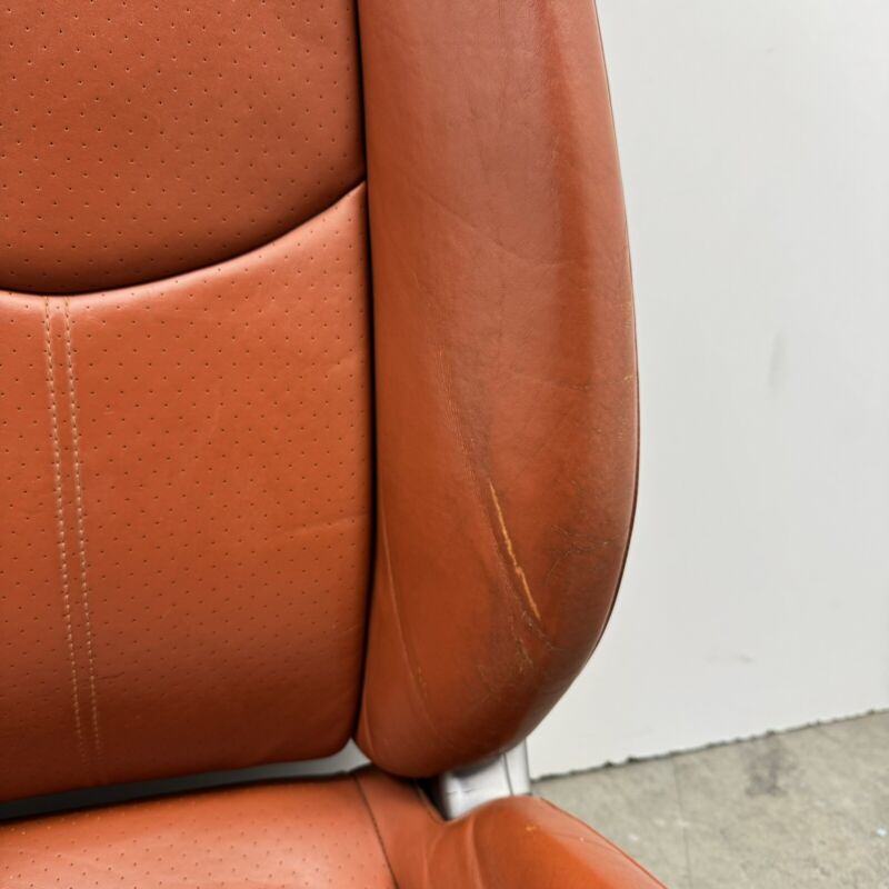 Does Not Apply 05-08 PORSCHE BOXSTER S 987 FRONT BUCKET SEAT PAIR POWER LEATHER TERRACOTTA OEM