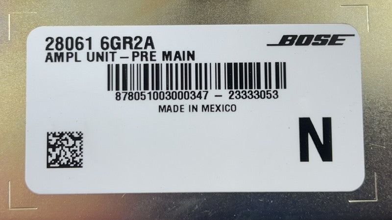 28061-6GR2A / 28061 6GR2A / 280616GR2A 24-25 NISSAN Z NISMO BOSE AMPLIFIER AMP AUDIO SOUND SYSTEM 28061-6GR2A OEM