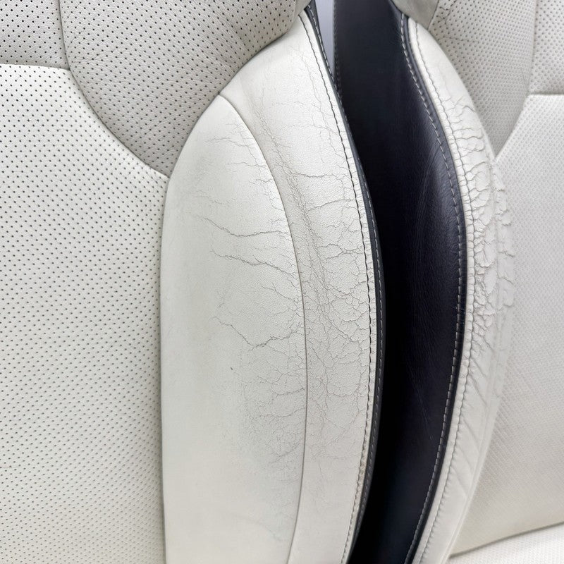 08-10 Lexus IS F Left And Right Front Seat Pair Leather Alpine White OEM