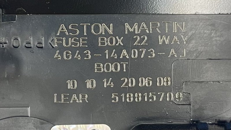 4G43-14A073-AJ / 4G43 14A073 AJ / 4G4314A073AJ 07-17 ASTON MARTIN VANTAGE REAR FUSE RELAY JUNCTION BOX 4G43-14A073-AJ OE