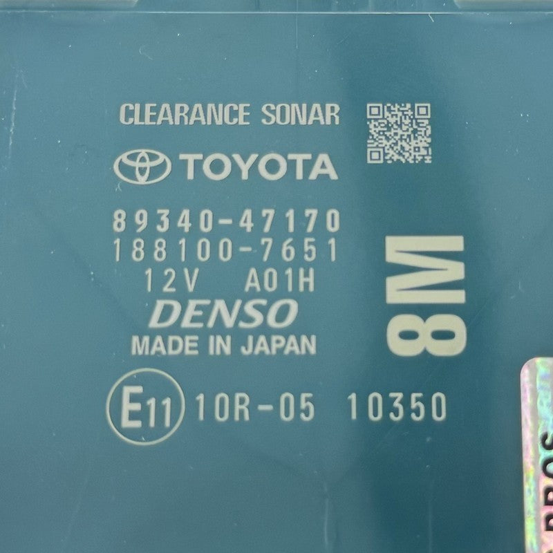 89340-47170 / 89340 47170 / 8934047170 23-25 Toyota Prius Park Assist Clearance Sonar Control Module 89340-47170 OEM