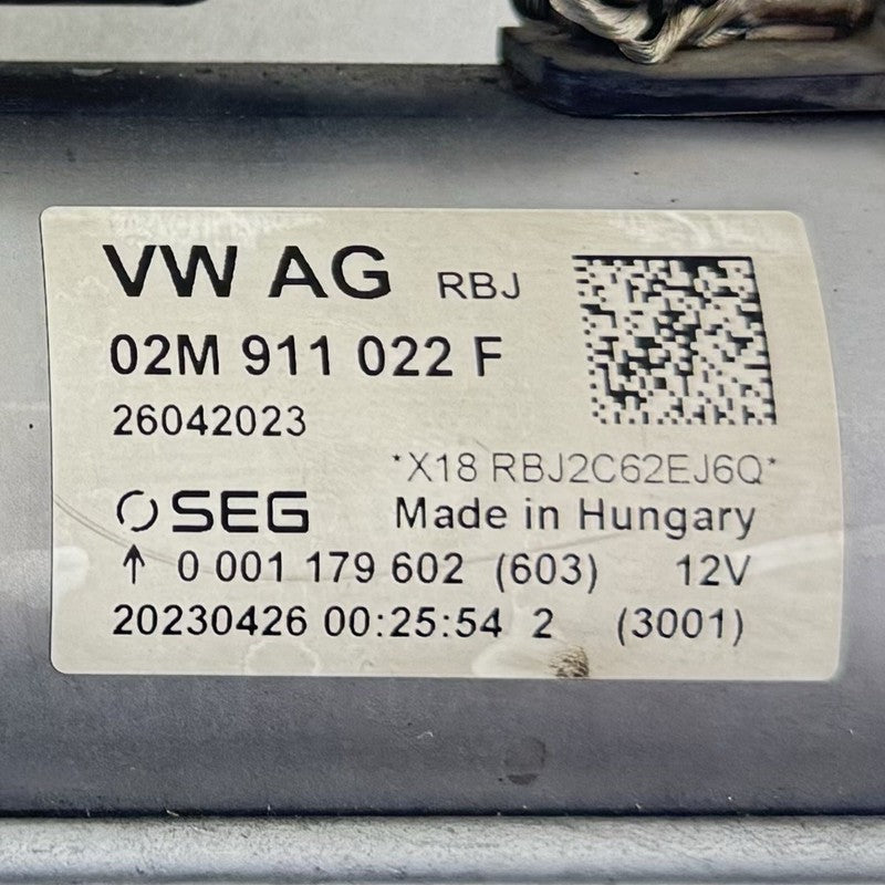 02M-911-022-F / 02M 911 022 F / 02M911022F 22-25 VOLKSWAGEN GOLF R MK8 MANUAL TRANSMISSION ENGINE CRANK STARTER OEM