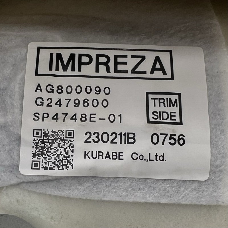 SP4748E-01 / SP4748E 01 / SP4748E01 24-25 SUBARU CROSSTREK LIMITED DRIVER LEFT FRONT LOWER SEAT CUSHION COVER OEM