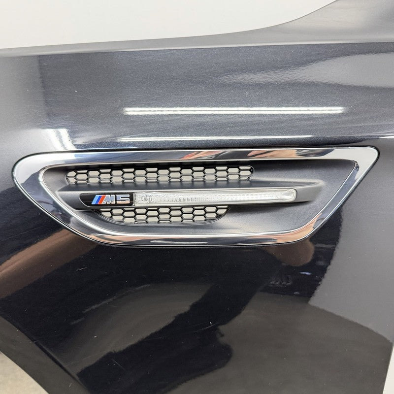 12-16 BMW M5 F10 Driver Left Front Fender Panel Black Sapphire OEM