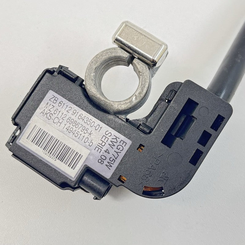 9164350-01 06-10 BMW M6 E63 E64 Battery Negative Cable Terminal End Link Sensor 9164350 OEM