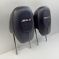 12-15 Chevrolet Camaro ZL1 Front Seat Headrest Head Rest Pair Leather Black OEM