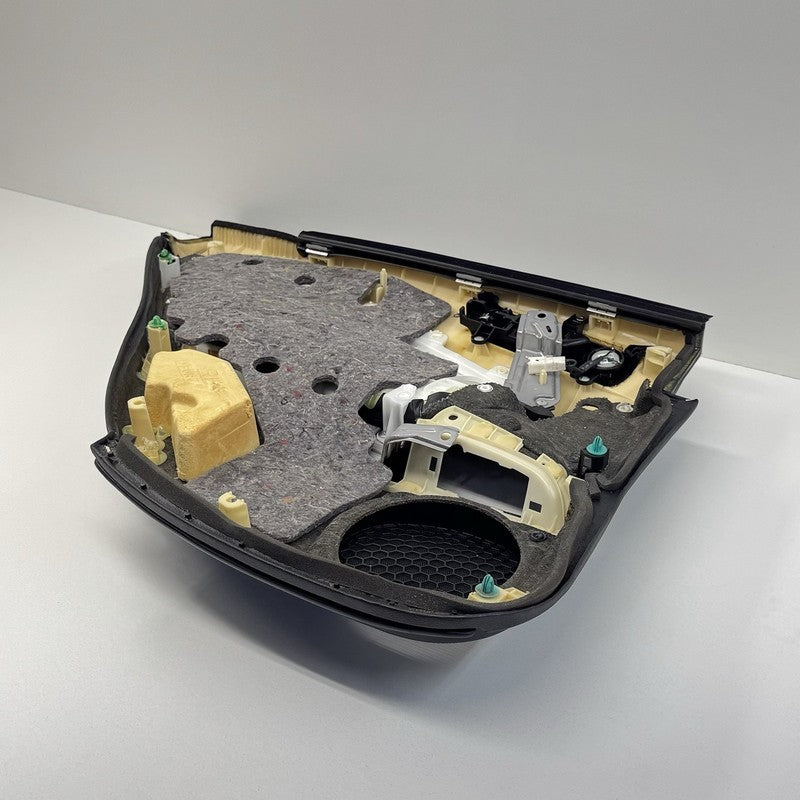 08-14 Lexus IS F Right Rear Door Panel Cover Trim Black With Blue Stitching OEM