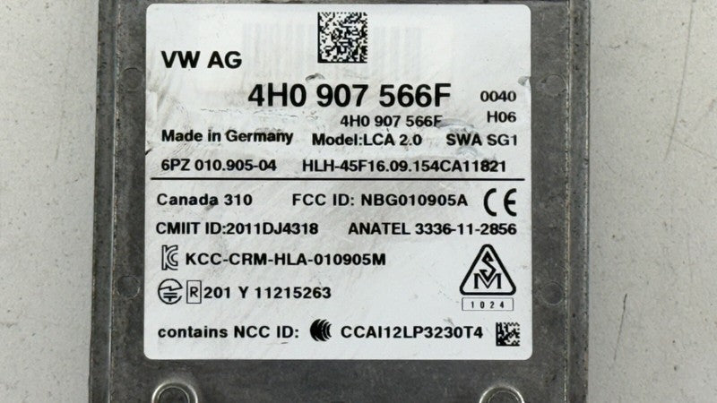 4H0 907 566 F / 4H0907566F 15-18 AUDI A8 S8 RIGHT REAR BLIND SPOT RADAR MONITOR LANE DEPARTURE MODULE OEM