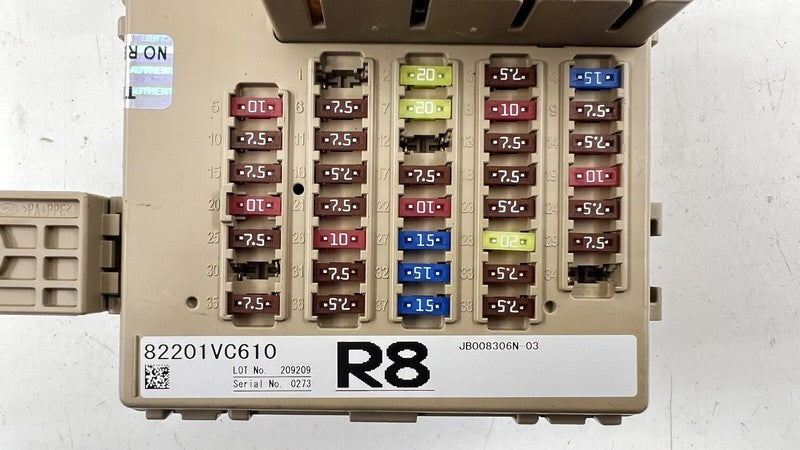 82201VC011 22-24 SUBARU WRX INTERIOR CABIN FUSE RELAY JUNCTION BOX 82201VC011 OEM