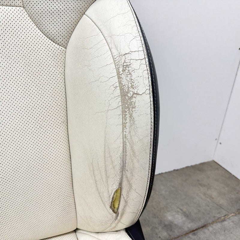 08-10 Lexus IS F Left And Right Front Seat Pair Leather Alpine White OEM