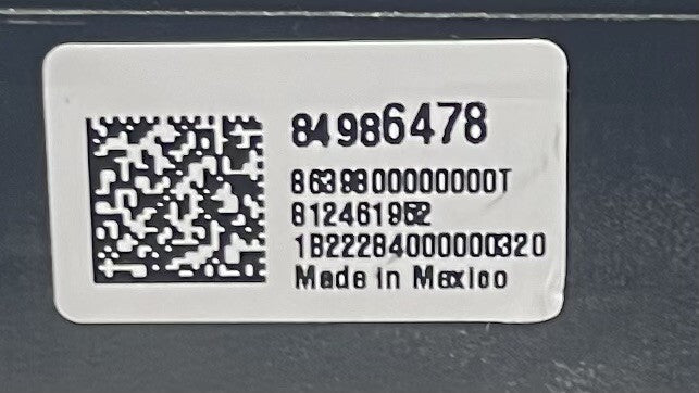84986478 22-24 CADILLAC CT4 V BLACKWING REAR BATTERY FUSE RELAY JUNCTION BOX 84986478 OEM