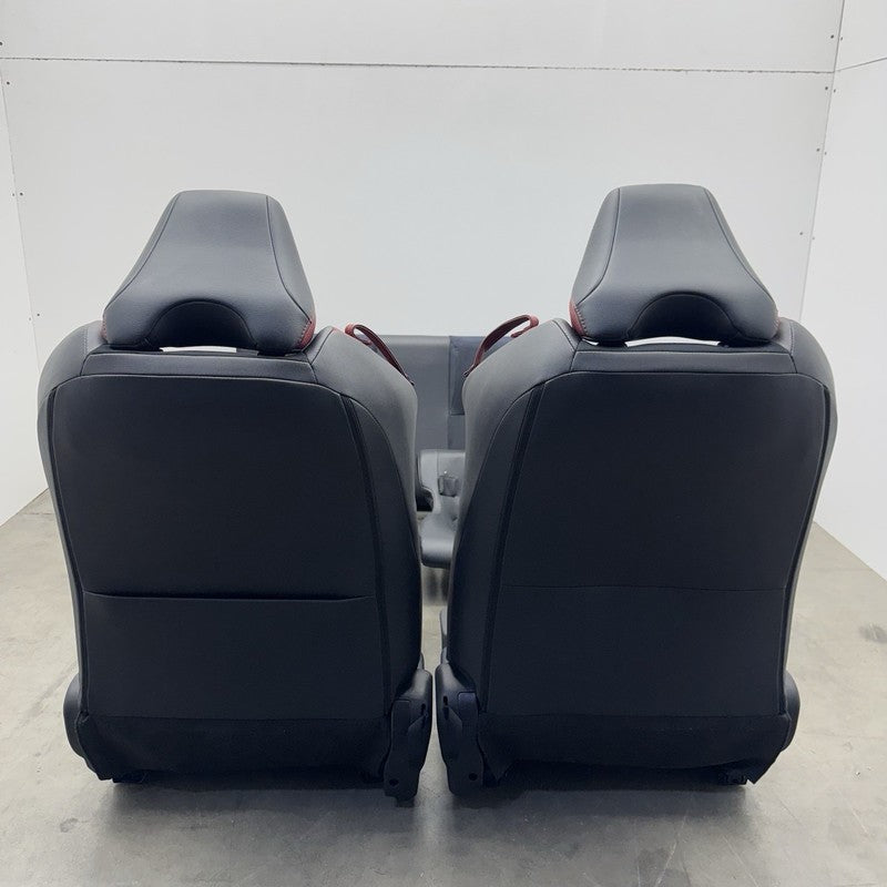 2018 SUBARU BRZ TS SEAT SET FRONT & REAR LEATHER SUEDE RED & BLACK OEM RARE!