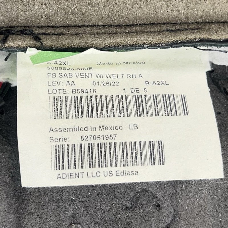 85164112 22-25 CADILLAC CT4 CT5 V BLACKWING RIGHT FRONT UPPER SEAT CUSHION COVER OEM