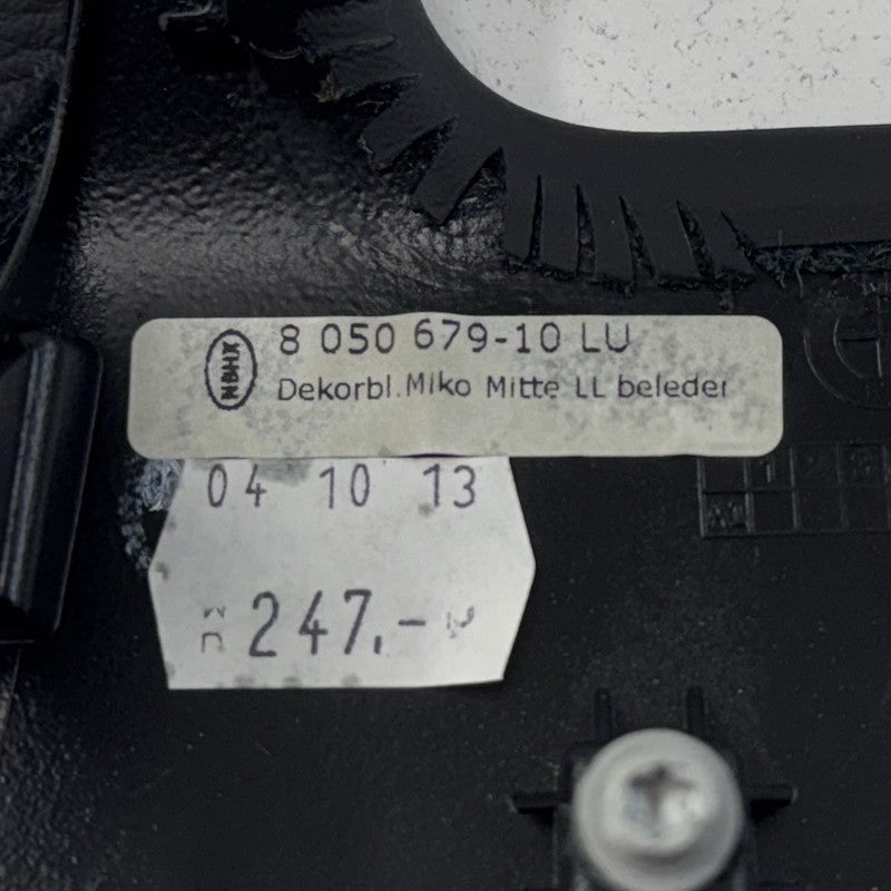 8 050 679 10 / 805067910 12-16 BMW F10 M5 Center Console Shifter Trim Bezel Panel Surround Trim Black OEM