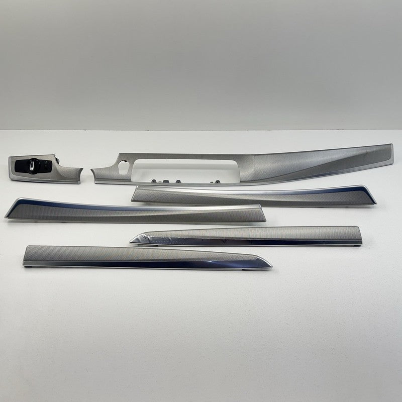 8 051 335 11-16 BMW M5 528 535 550 F10 Interior Trim Set Aluminum Silver Dash & Doors OEM