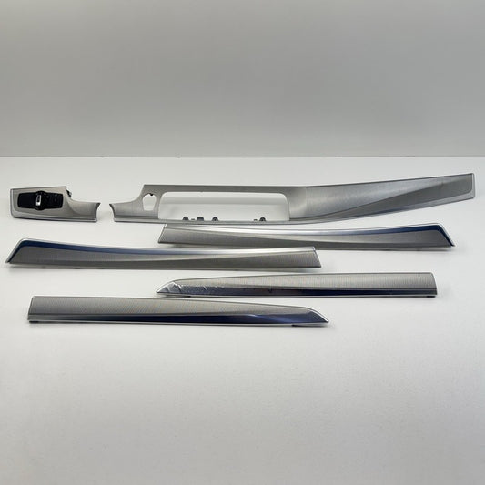 8 051 335 11-16 BMW M5 528 535 550 F10 Interior Trim Set Aluminum Silver Dash & Doors OEM
