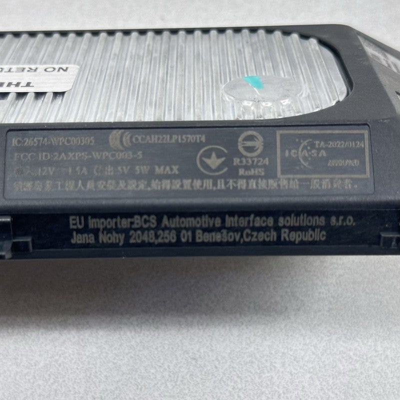 5NA-980-611-A / 5NA.980.611.A / 5NA 980 611 A / 5NA980611A 22-25 VOLKSWAGEN GOLF R MK8 CENTER CONSOLE WIRELESS CHARGE PH