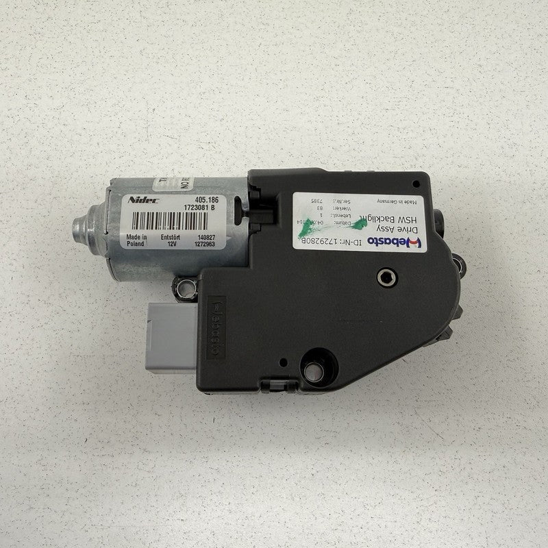 1723081B 15-17 McLaren 650S Rear Back Window Glass Roof Drive Motor 1729280B OEM