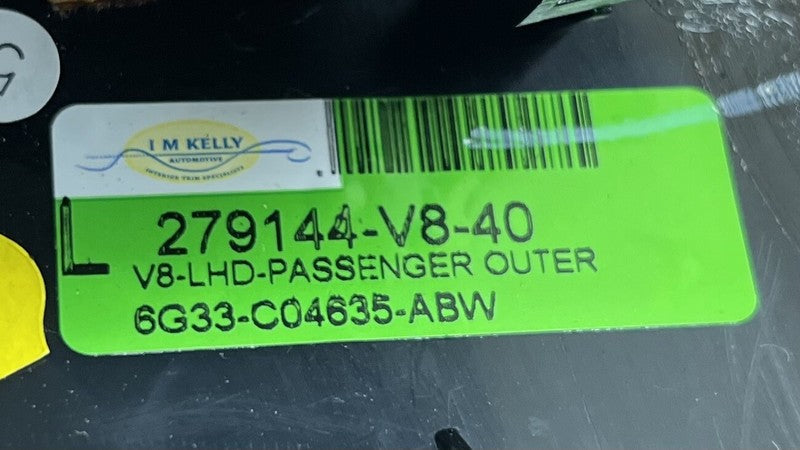 6G33-C04635-ABW / 6G33 C04635 ABW / 6G33C04635ABW 07-17 ASTON MARTIN VANTAGE RIGHT FRONT DASH AC AIR VENT GRILLE W/ COVE