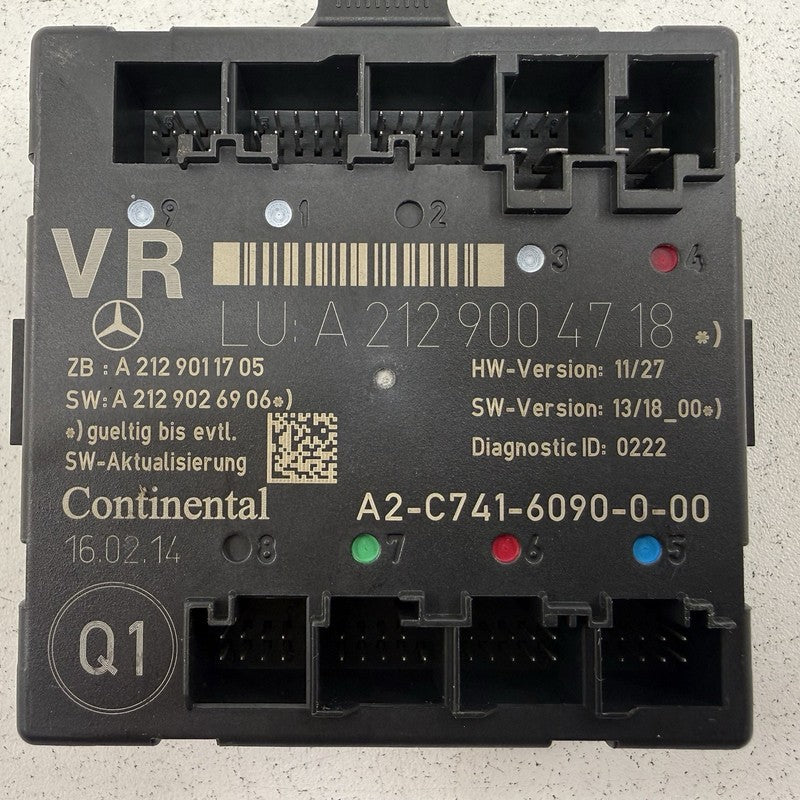 12-18 Mercedes W218 CLS550 Right Front Door Control Module 2129004718 