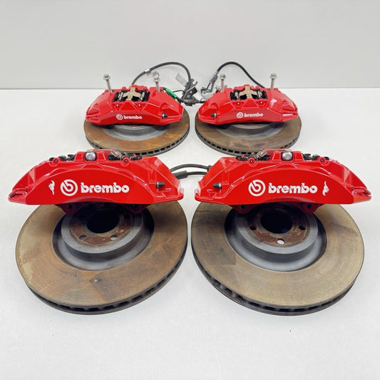 PR3C-2D242-GD / PR3C 2D242 GD / PR3C2D242GD 24-25 FORD MUSTANG GT FRONT & REAR CALIPER BRAKE BREMBO WITH ROTOR SET RED O