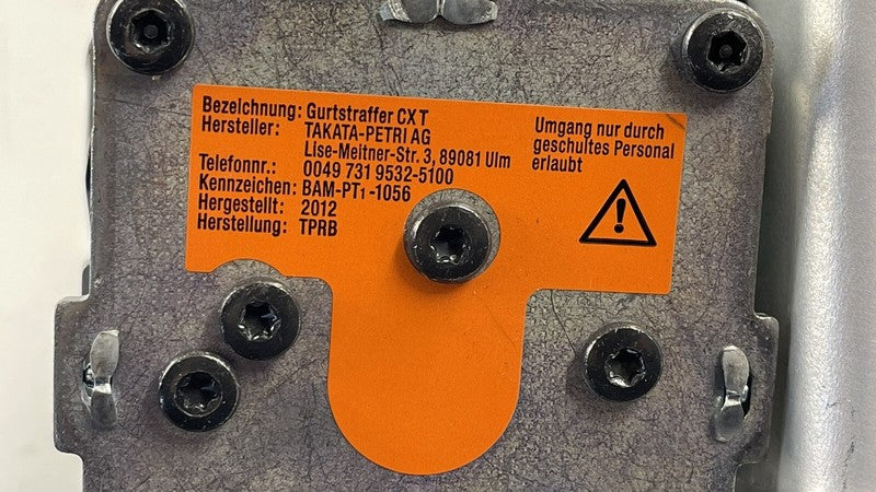 427 857 776 / 427857776 11-15 AUDI R8 SPYDER PASSENGER RIGHT FRONT SEATBELT SEAT BELT RETRACTOR OEM