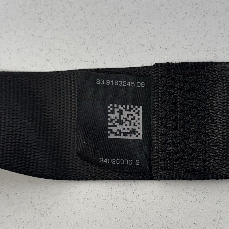 9163245 11-16 BMW M5 528 535 550 F10 Rear Seatbelt Seat Belt Retractor Set Black OEM