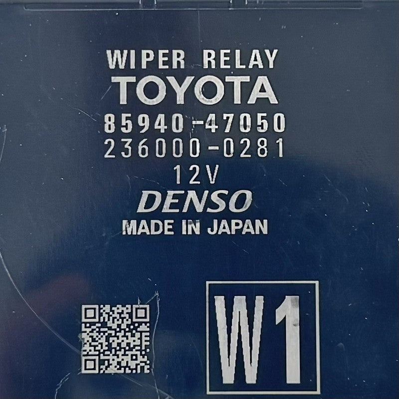 85940-47050 / 85940 47050 / 8594047050 23-25 TOYOTA PRIUS WINDSHIELD WIPER RELAY CONTROL MODULE 85940-47050 OEM