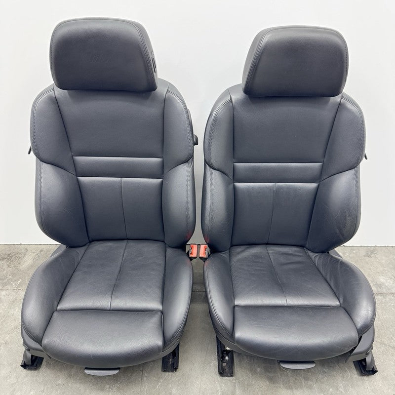 06-10 BMW M6 E63 Front Sport Seat Pair Heated Merino Black Leather OEM