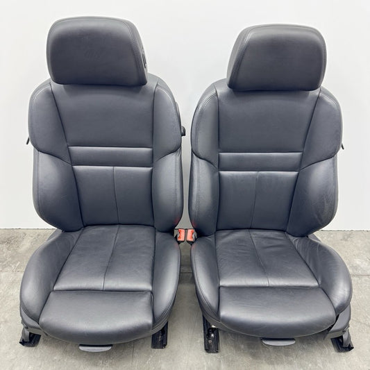 06-10 BMW M6 E63 Front Sport Seat Pair Heated Merino Black Leather OEM