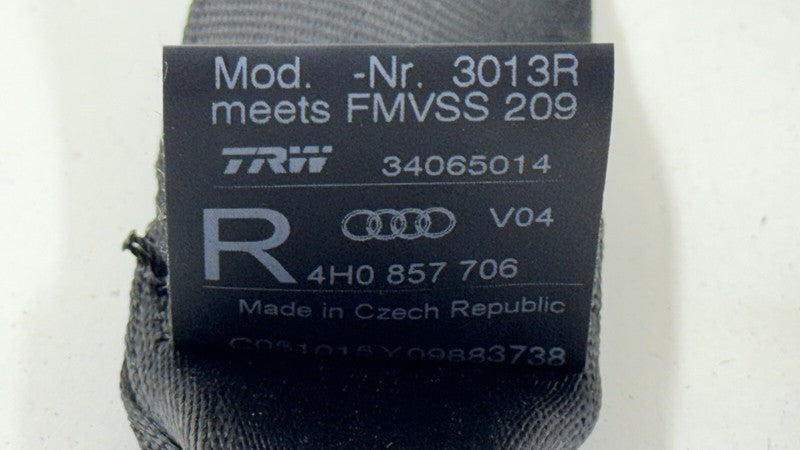 34055366 11-18 AUDI A8 S8 PASSENGER RIGHT FRONT SEATBELT SEAT BELT RETRACTOR OEM