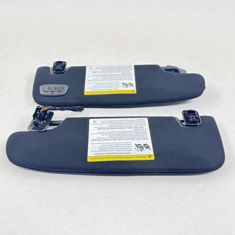 BU5A-00014-DA / BU5A 00014 DA / BU5A00014DA 24-25 Ford Mustang GT Left & Right Front Sunvisor Sun Visor Shade Pair Black