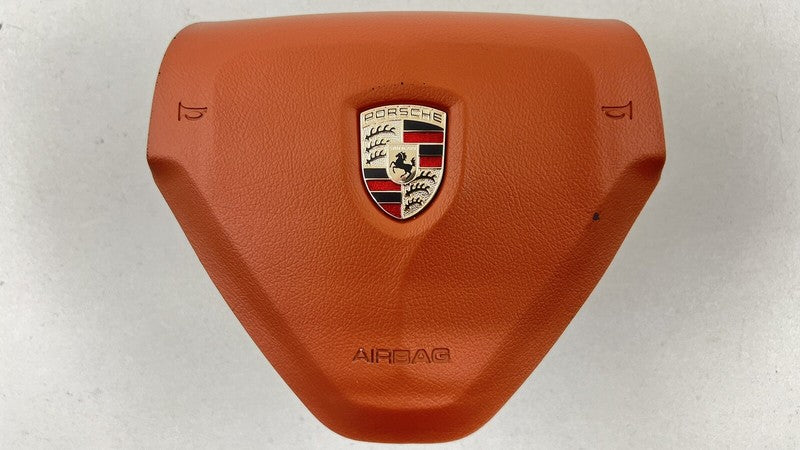 6020578 05-08 PORSCHE BOXSTER CAYMAN 987 STEERING WHEEL WITH WHEEL AIRBAG TERRACOTTA OEM