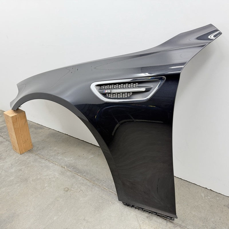 12-16 BMW M5 F10 Driver Left Front Fender Panel Black Sapphire OEM