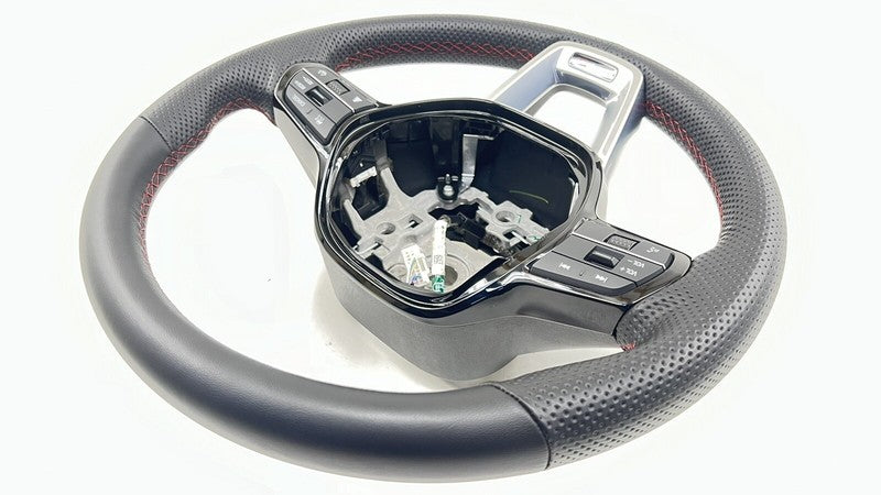 77901-T20-H020A / 77901 T20 H020A / 77901T20H020A 2024 ACURA INTEGRA TYPE S STEERING WHEEL LEATHER BLACK WITH RED STITCH