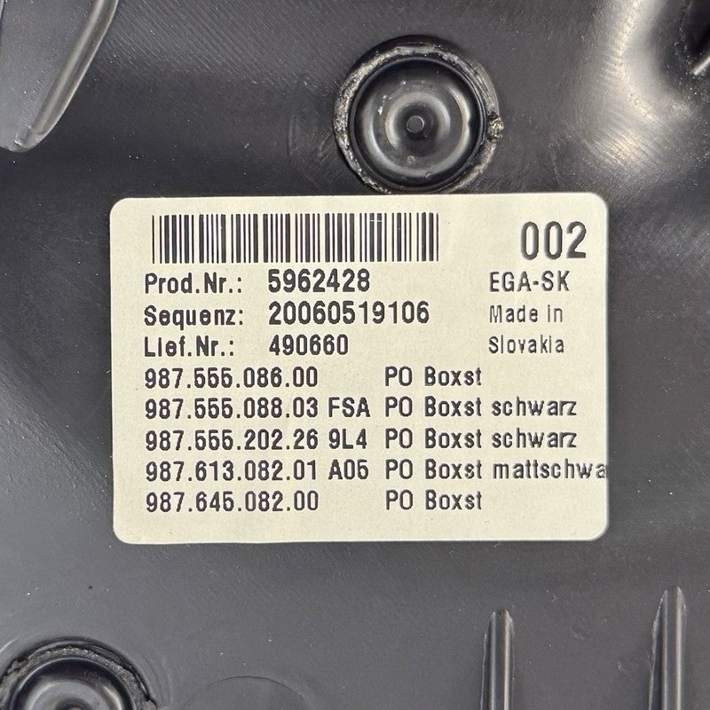 987.555.102 / 987 555 102 / 987555102 05-12 Porsche Boxster Cayman 987 Right Interior Door Panel Cover Trim OEM