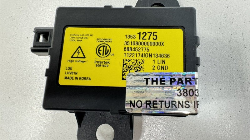 13531275 20-23 CADILLAC CT4 AIR FILTER CONTROL MODULE 13531275 OEM