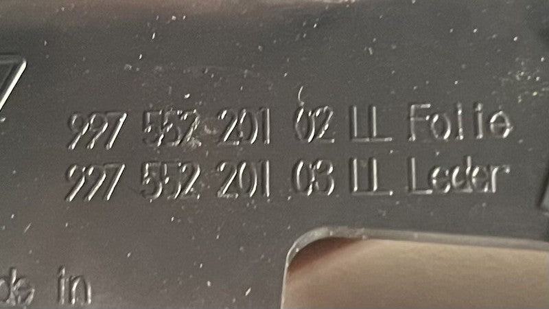 1483019 05-12 PROSCHE BOXSTER CAYMAN 987 LEFT LOWER KNEE DASHBOARD PANEL TERRACOTTA OEM