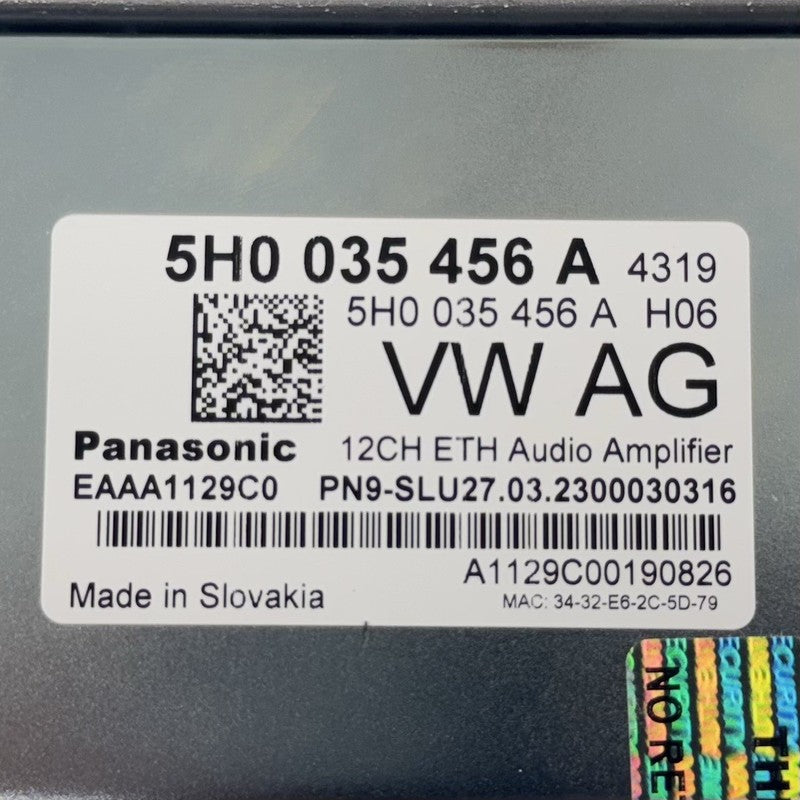 5H0-035-456-A / 5H0 035 456 A / 5H0035456A 22-25 VOLKSWAGEN GOLF R MK8 RADIO AUDIO SOUND AMPLIFIER AMP 5H0035456A OEM