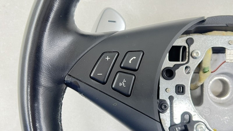 06-10 BMW M6 E63 E64 DRIVER STEERING WHEEL WITH PADDLE SHIFTERS LEATHER OEM