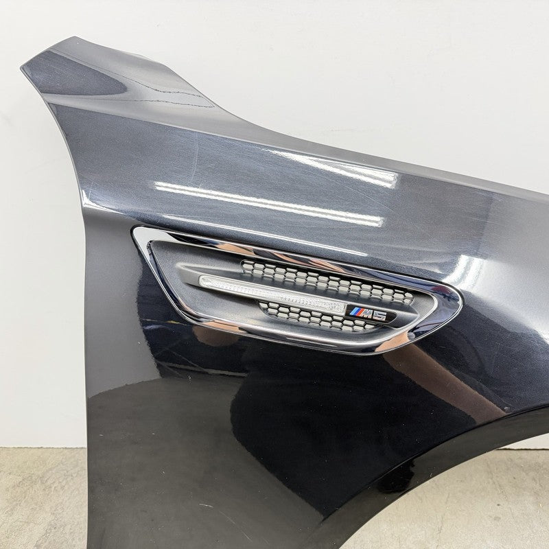 12-16 BMW M5 F10 Passenger Right Front Fender Panel Black Sapphire OEM