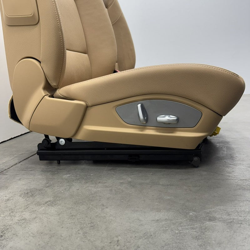 10-16 PORSCHE PANAMERA FRONT SEAT PAIR POWER MEMORY LEATHER LUXOR BEIGE OEM