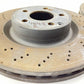 14-17 MERCEDES BENZ E550 W207 FRONT ROTOR BRAKE DISC DRILLED PAIR OEM