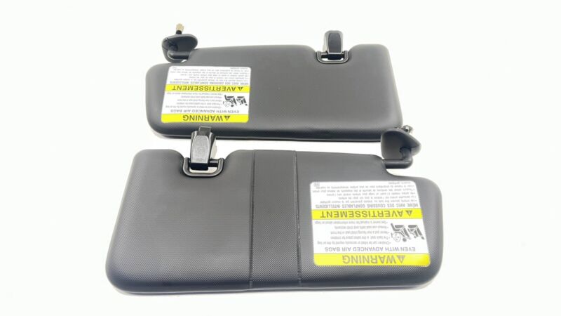 22-25 SUBARU WRX LEFT & RIGHT SUNVISOR SUN VISOR SHADE PAIR BLACK OEM