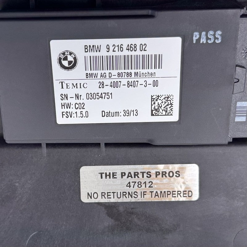 9 216 468 / 9216468 12-16 BMW M5 F10 Rear Lower Bottom Seat Cushion Cover Leather Black OEM