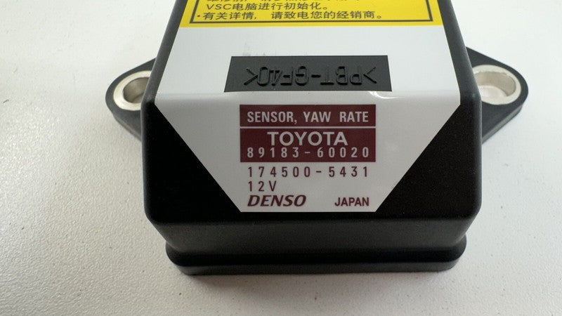 89183-60020 / 89183 60020 / 8918360020 08-09 LEXUS IS F STABILITY YAW RATE SENSOR MODULE 89183-60020 OEM