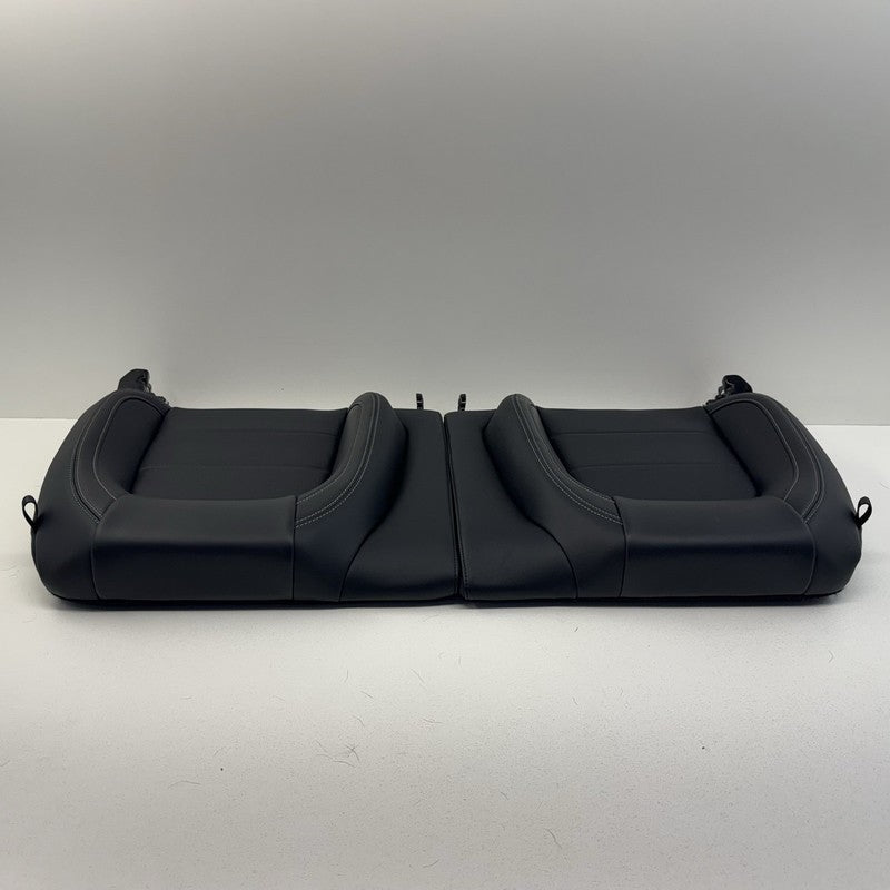 PR3B C63160 AA / PR3BC63160AA 24-26 Ford Mustang Premium Rear Seat Set Upper & Lower Cushion Leather Black OEM
