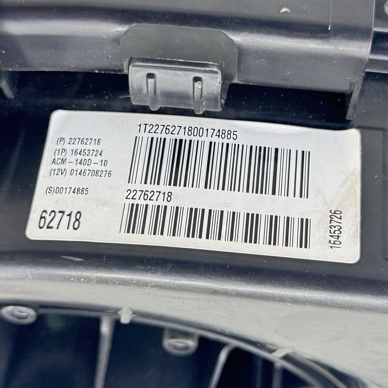 22762718 12-15 Chevrolet Camaro ZL1 HVAC AC Air Temperature Blower Motor Assembly OEM