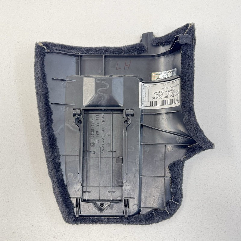 997 551 621 00 / 99755162100 05-12 Porsche 911 997 Boxster Cayman 987 Kick Panel Fuse Box Cover With Trim OEM