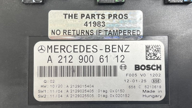 A 212 900 61 12 6112 / A2129006112 / 2129006112 12-14 MERCEDES BENZ CLS550 W218 FRONT SAM FUSE RELAY JUNCTION BOX SAM MO